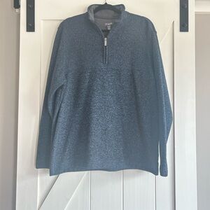 Men's Blue Quarter-Zip Sweater
